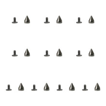 10er-Set einzigartige Spikes,-Gun Black 12 dicker Boden 7x9