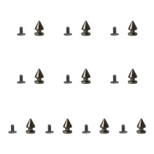 10er-Set stilvolle Spikes,-Gun Black 16 Twin Towers 8x12