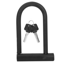 Lucchetto a U antifurto per bicicletta resistente, rivestimento protettivo in silicone, corpo in acciaio temprato antitaglio con nucleo in rame puro