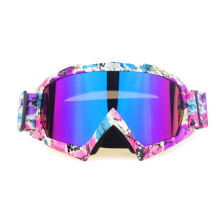 Motorradbrille für Offroad-Fahrten, UV400-Schutz, stoßfeste Gläser mit Antibeschlagbeschichtung, leichtes Design, wind- und staubdicht