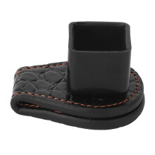 Porta gesso magnetico per stecca da biliardo, design portatile ottagonale, accessorio per snooker con clip da cintura in pelle, struttura resistente,
