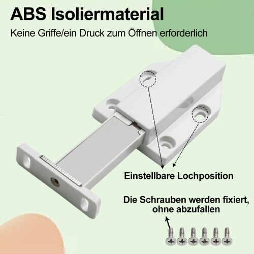 Latch Upgrade Solution, No Handles or Knobs Required, Powerful Magnetic Force for Heavy-Duty Applications, Easy to Install for Wide Range of 2