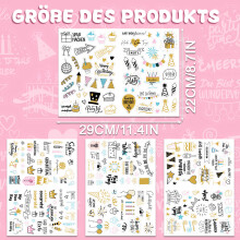 Einzigartige Hochzeitsaufkleber, exquisites Set transparenter Hochzeitsplaner-Aufkleber mit wunderschönen Illustrationen für Scrapbooking, Karten