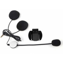 Motorhelm headset, Bluetooth intercom met duurzame ABS-constructie, microfoonclip voor betrouwbare bevestiging, luidspreker voor helder geluid
