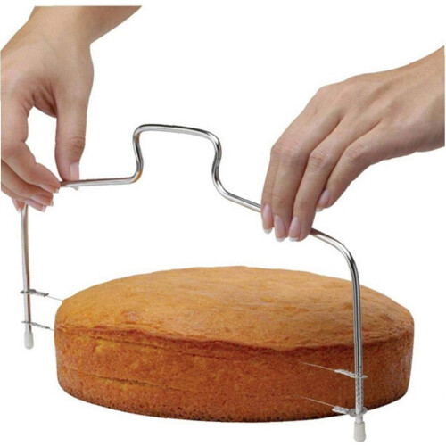 Smooth Surface Layer Cake Leveler, Adjustable Stainless Steel Cake Cutter With Thick Blade For Non-Deform, Perfect For Baking Adjustable Precision 1