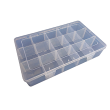 Adjustable Compartments Storage Box, Portable Clear Plastic Organizer for Beads and Tools, Large Grids Jewelry Box Organizer for Home and Travel