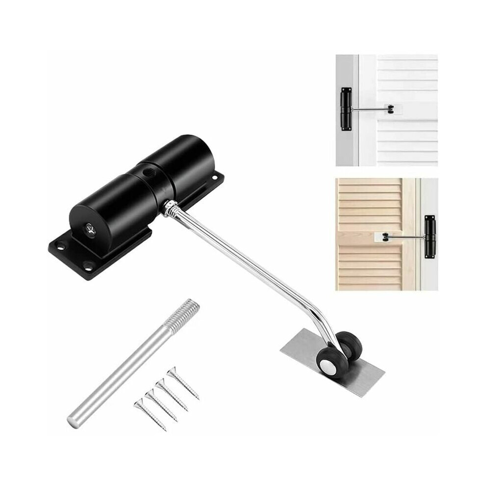 Automatic Door Closer, Spring Door Closer Adjustable Tension Soft Close Mechanism For Home Office Hotel Room, Universal Design With Easy 9448196706275