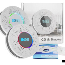 Home Safety Champion, 10-Year Lifespan Smoke and Carbon Monoxide Detectors, Digital Display for Accurate Monitoring