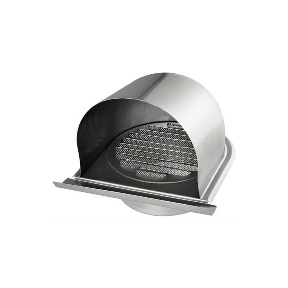Stainless Steel Exhaust Vent With 45 Slats, Weatherproof Outdoor Vent Cover For Wall Vents (150Mm) 9482726507451
