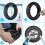 Pneus antiderrapantes para patinete de 8,5 polegadas, pneus sólidos resistentes ao desgaste com design alveolar de absorção de impacto, roda de 5