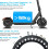 Pneus antiderrapantes para patinete de 8,5 polegadas, pneus sólidos resistentes ao desgaste com design alveolar de absorção de impacto, roda de 4