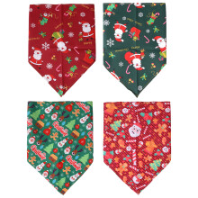 Bandanas para cães de tamanho ajustável, material de poliéster respirável, acessórios para fantasias de animais de estimação, conjunto de 4