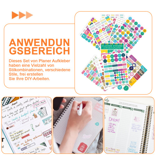 Διακοσμητικά Αυτοκόλλητα Planner για Bullet Journals, Εποχιακά Διακοσμητικά Αυτοκόλλητα με 2