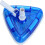 Κεφαλή ηλεκτρικής σκούπας πισίνας, διαφανής τριγωνικός σχεδιασμός για πλήρη 1