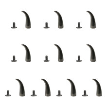 10er-Set Punk-Spikes,-gun black 11 Chili 7x21