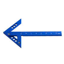 Règle de centre de 45 et 90 en aluminium pour travail du bois