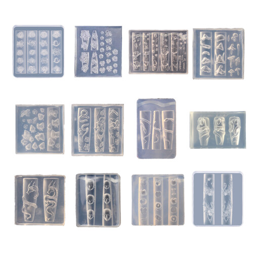 3D Embossed Silicone Mold Nail Art Handy Template-Style 2 1