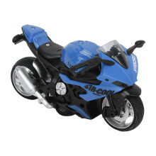 Collectible Blue Alloy Motorcycle Toy with Cool Light and Sound