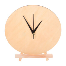 2Jgo Relojes De Madera Sin Terminar Beige Para Decoración Oficina