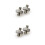 4Ud Adaptadores Macho 1/4" Rosca Doble Plata Para Trípode Y Cámara 5