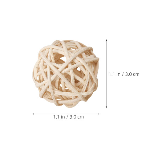 35Ud Bolas Rattan Beige Para De Jarrones Y Decoración Rústica 1
