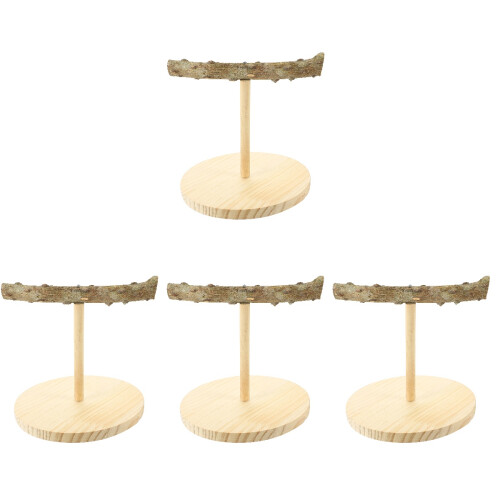 4Ud Soporte Creativo De Madera Para Loros Con Y Exploración 2