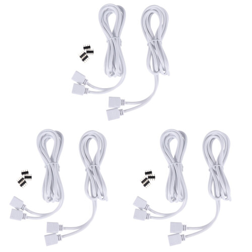 3Ud Cable Extensión Flexible Rgb Para Luces LED Conector 2