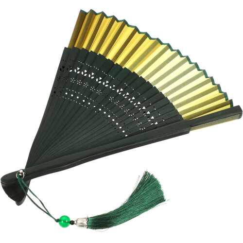 3Ud Abanicos Chinos Plegables De Bambú Para Decoración