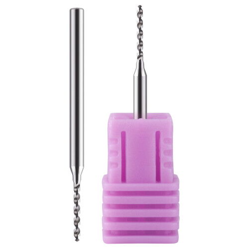 2Pcs Brocas Elétricas De Tungstênio Para Unhas Prata Toque Confortável
