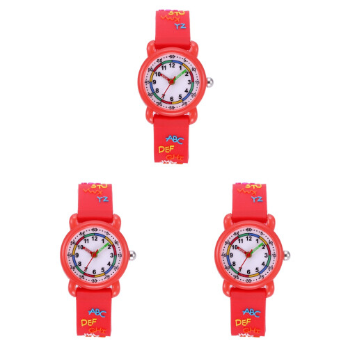 3Ud Relojes Infantiles Moda Y Resistencia Con Correa Ajustable 1