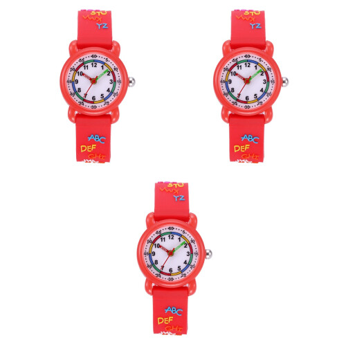 3Ud Relojes Infantiles Moda Y Resistencia Con Correa Ajustable 2