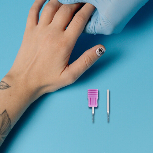 2Pcs Brocas Elétricas De Tungstênio Para Unhas Prata Toque Confortável 1