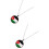 4Ud Para Mujer Con Colgante Multicolor Material Metal 9