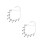 2Ud Ornamental Para Cabello Mujer En Aleación Plateada 6