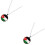 4Ud Para Mujer Con Colgante Multicolor Material Metal 8