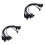 12Ud Adaptador Audio Auricular 2.5mm A 3.5mm Con Conectores Molded 3