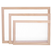 6Ud Moldes De Papel Con Madera Y Malla Para Artesanía DIY