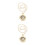 2Ud De Bolsillo Retro Dorado Con Y 3
