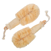 2Ud Para Exfoliar Cuerpo Beige Sisal Y Madera Ideal Para Ducha