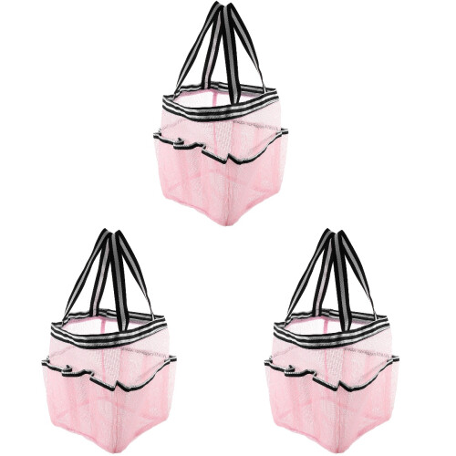3Ud Bolsa De Viaje Malla Nylon Secado 8 Bolsillos Multicolor 2