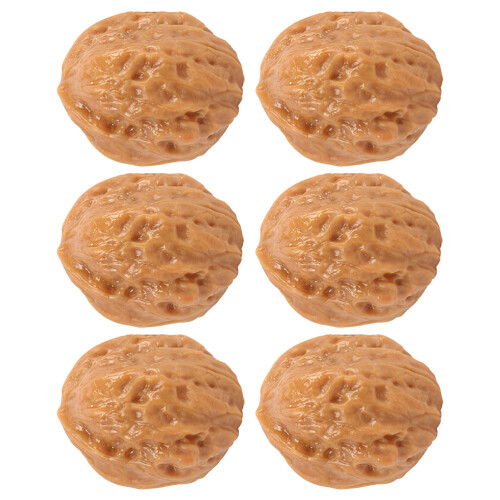 30Ud Nueces Artificiales De PVC Marrón Para Ornamentación 1