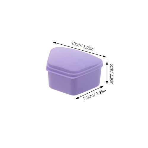 6Ud Caja Para Dentaduras Plástico Resistente Uso Doméstico 2
