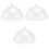 3Ud Tapas Redondas Blancas Para Protección Y Cocción 3