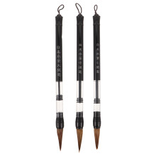 3Ud Pinceles Caligráficos Chinos Plástico Y Fibra Multicolor Para Casa