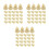 90Pcs Golden Metal and Plastic Push Pins for Map Marking and Posts 7