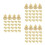 90Pcs Golden Metal and Plastic Push Pins for Map Marking and Posts 3