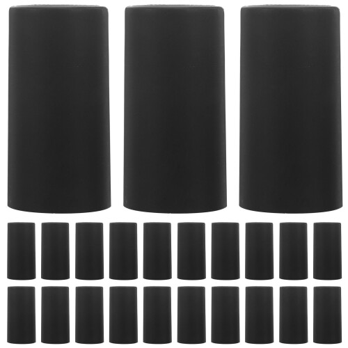 150Pcs Black PVC Heat Shrink Capsules for