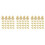 90Pcs Golden Metal and Plastic Push Pins for Map Marking and Posts 9