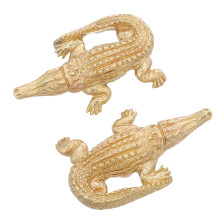 2Ud De Latón Con Animal Para Cajones Y Muebles Retro