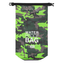 2Ud Bolso Portátil Impermeable Verde PVC Para Senderismo Y Camping